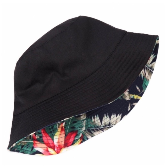 🔥🆕Tropical Print Reversible Bucket Hat - Picture 2 of 2